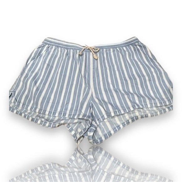 Aerie Stripe Blue White Shorts​​​ - Picture 2 of 3